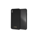 Guess GUHCI65LSGLBK iPhone Xs Max must silikoonist kõvakorpus