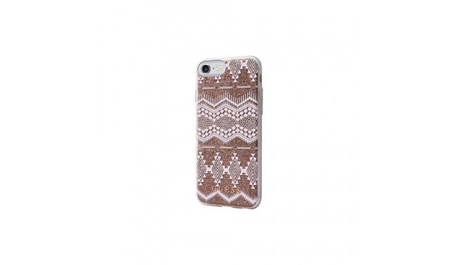 Guess GUHCP7TGTA iPhone 7/8/SE 2020/SE 2022 taupe kõvakaaneline azteegi hõimu 3D