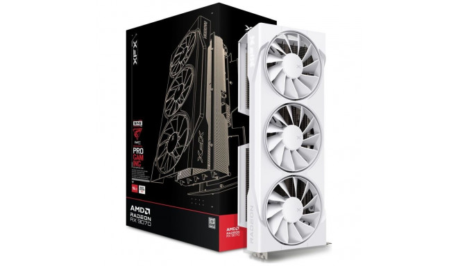XFX Swift Radeon RX 9070 OC White Triple Fan Gaming 16GB GDDR6 graphics card (RX-97SWFB3W9)