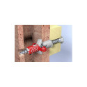 DUOPOWER dowels with O-shaped hook 10x50, 2 pcs.