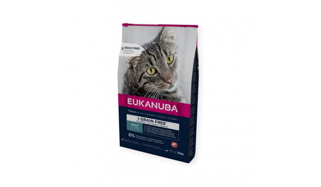 Eukanuba CAT Adult GRAIN FREE lõhe kuivtoit kassidele 10 kg