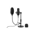 Tracer Studio Pro USB mikrofon mängimiseks | taskuhäälinguks | voogedastuseks + hoidik, popfilter