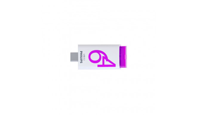 PHILIPS USB-C 3.2 Gen 1 Flash Drive Click Magic Purple 64GB