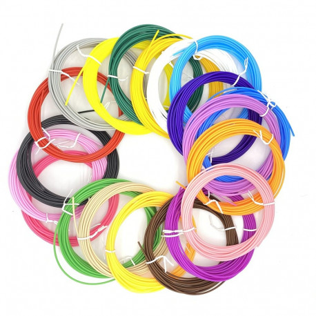 Fusion 3D printing pen PLA filament with 20 colors 1.75 mm | 5 m