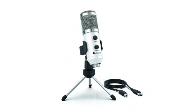 Fifine K056A microphone for gaming | podcast | streams | tripod | white