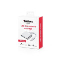 Fusion (3 in 1) USB-C multiport adapter | USB 3.0 | HDMI | USB-C | hõbedane