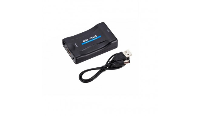 Fusion video signaali konverter SCART-HDMI (+audio) must