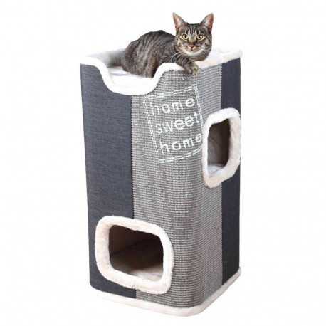 Cat house : Trixie Jorge Cat Tower, 78 cm, anthracite|light grey|grey