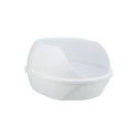 Cat litter tray : Trixie Simao cat litter tray, high rim, 48 × 30 × 58 cm, white