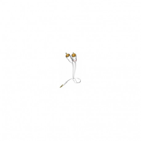 Cable Inakustik 3.5mm Male - 2x RCA 0.5m White
