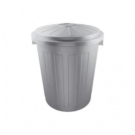 Waste container Mats 50L Maxi Ø50x55cm silver