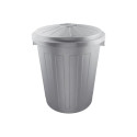 Waste container Mats 50L Maxi Ø50x55cm silver