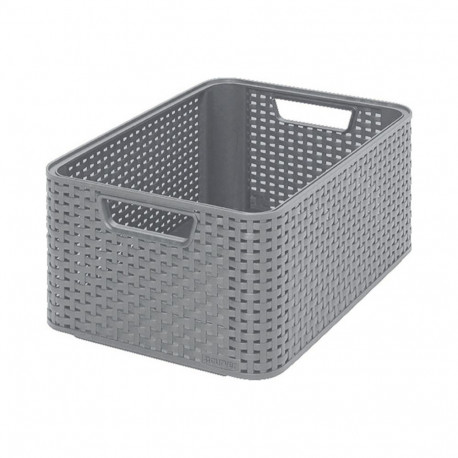 Box Style M 38,6x28,7x17cm light grey