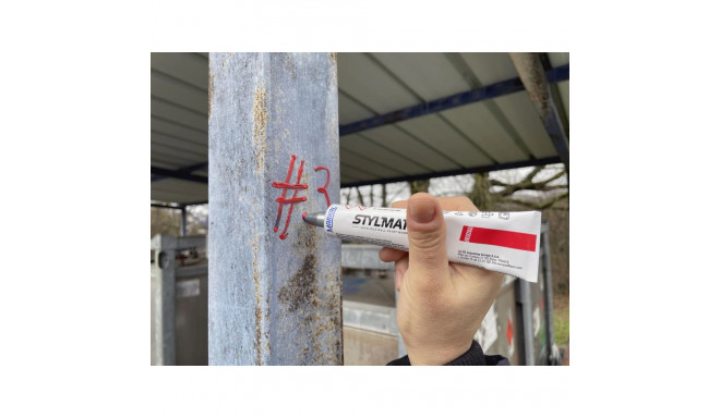 Paint tube, 2 mm, red