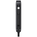 USAMS XR Series CD228 10000mAh 20W + USB-C/Lightning kaabel valge powerbank