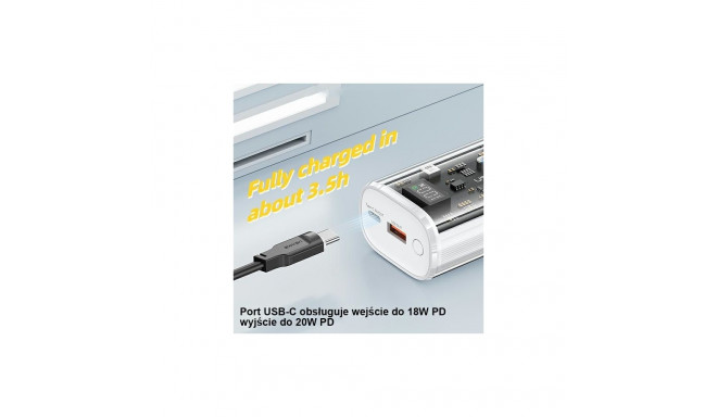 USAMS Powerbank 9000mAh PD 20WQC3.0+PD kahe pordiga kiirlaadimine must 10KCD18901(US-CD189)
