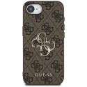 Case Guess 4G Big Logo for iPhone 16e pruun