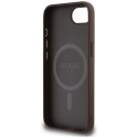 Guess 4G Ring Classic Logo MagSafe ümbris iPhone 16e pruun