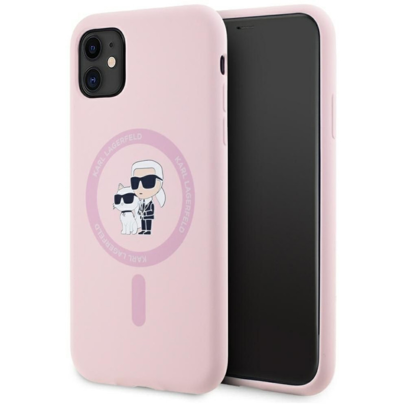Case Karl Lagerfeld Silicone Karl&Choupette MagSafe for iPhone 11