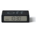 Lexon Flip Mini dual-sided alarm clock black