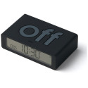 Lexon Flip Mini kahepoolne äratuskell must