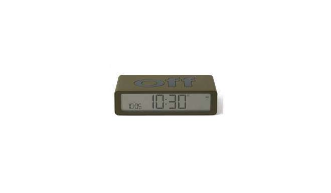 Lexon Flip Classic kahepoolne äratuskell khaki LR157K9