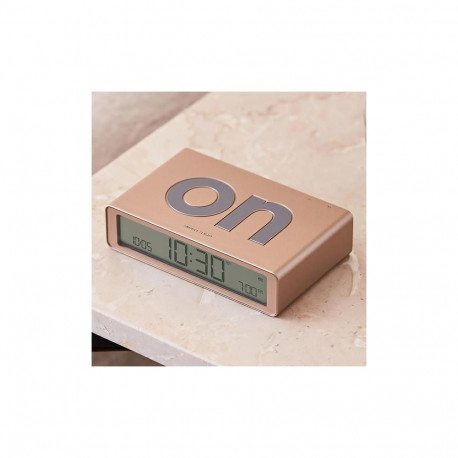 Lexon Flip Classic Two-sided Alarm Clock soft gold LR157D1