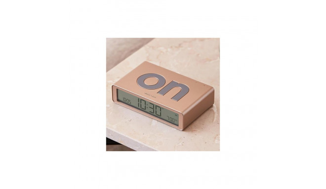 Lexon Flip Classic Two-sided Alarm Clock soft gold LR157D1