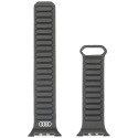 Strap Audi Logo Synthetic Leather Magnetic Ring for Apple Watch 44/45/46/49mm black