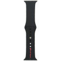 Strap Audi Sport Red Logo Silicone Watch Strap for Apple Watch 40/41/42mm black