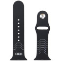 Strap Audi Geometric Pattern Silicone Watch Strap for Apple Watch 44/45/46/49mm black