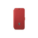 Ferrari FEOGOFLBKP12LRE iPhone 12 ProMax 6.7" red book Off Track Perforated