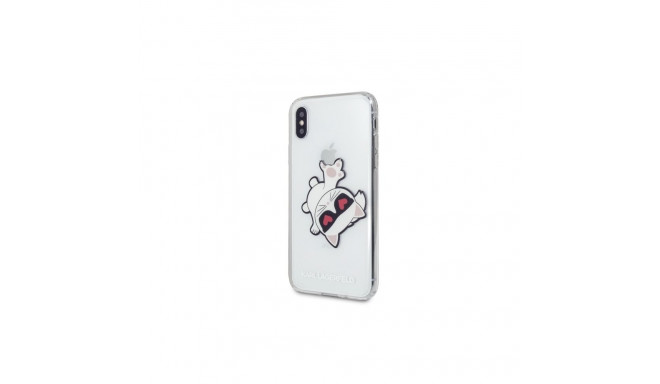 Karl Lagerfeld KLHCI65CFHE iPhone Xs Maxhardcase transparent Choupette Fun