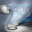 Axagon andmeside- ja laadimiskaabel USB4 Gen 3x2, 1 m | BUCM432-CM10AB | USB Type C - USB Type C