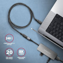 AXAGON Extension USB 20Gbps kaabel, 0,5 m | BUCM32-CF05AB | USB-C to USB-C