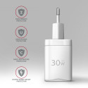 Axagon Sil seinalaadija 1x port USB-C, PD3.0 /PPS/QC4+/SFC/AFC/Apple, 30 W | ACU-PD30W