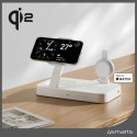 4smarts Qi2 Trident Charging Station with MFI Fast Charger for Apple Watch White