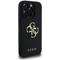 Guess Grained Big 4G Logo Small Classic Logo ümbris iPhone 16 Pro must