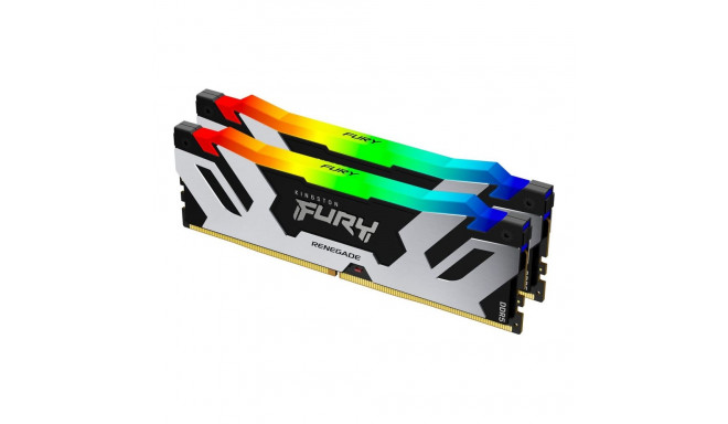 Kingston Fury Renegade RGB mälu, DDR5, 96 GB, 6400MHz, CL32 (KF564C32RSAK2-96)