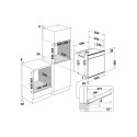 Whirlpool ahi W6 OS4 4S2 H BL 73 l elektriline hüdrolüütiline elektrooniline aurufunktsiooniga konve