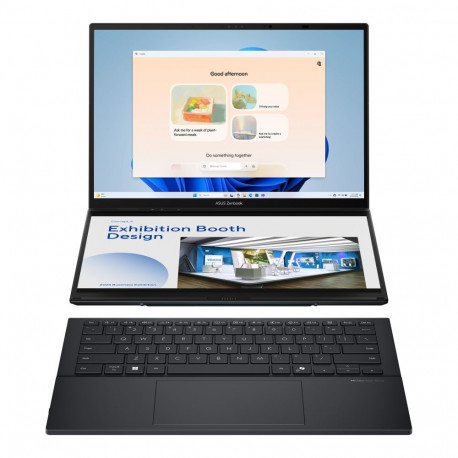 Asus Zenbook Duo UX8406CA-PZ068X basalttuhall 14" OLED puuteekraan 3K 2880 x 1800 pikslit läikiv Int