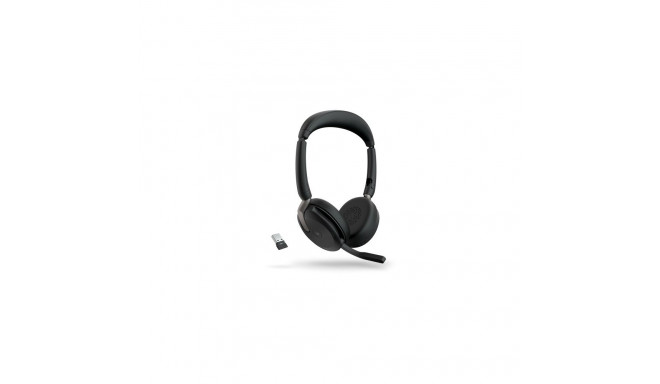 Jabra Evolve2 65 Flex MS Stereo Link380a juhtmevaba must peakomplekt Bluetooth, USB-A