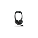 Jabra Evolve2 65 Flex MS Stereo Link380a juhtmevaba must peakomplekt Bluetooth, USB-A