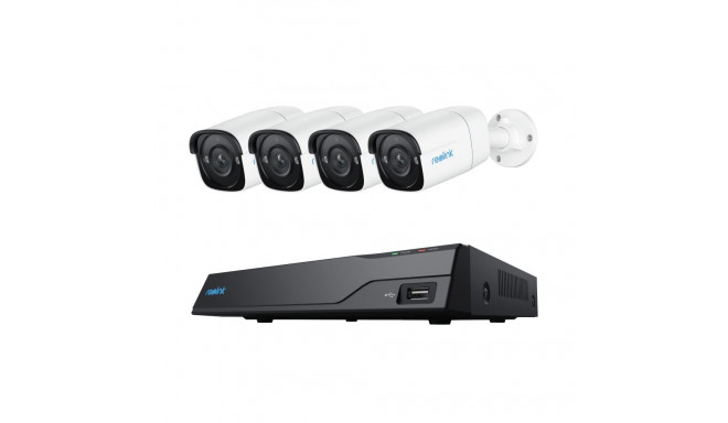 Reolink | Super HD Security Camera System | NVS8-5MB4 | Bullet | 5/4 MP | f=4.0mm fixed; F=2.0 | Pow