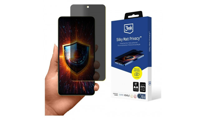 3MK Silky Matt Privacy ekraanikaitse Redmi Note 14 4G jaoks