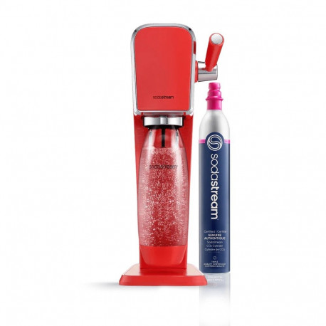 Sodastream Art küllastaja + 1 pudel + gaas punane