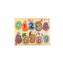 bo. Educational wooden puzzle "Numbers and animals"