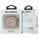 Karl Lagerfeld Monogram Karl & Choupette roosa ümbris AirPods 4 jaoks