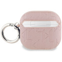 Karl Lagerfeld Monogram Karl & Choupette Head Case for AirPods 4 Pink