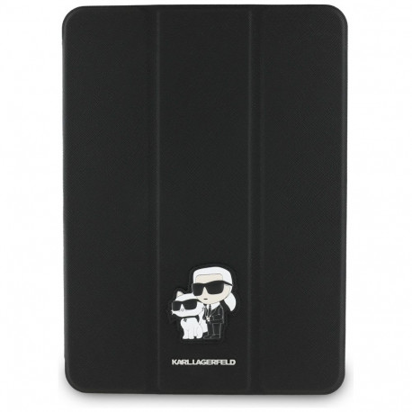 Karl Lagerfeld KLFC11RM24SAKCK iPad Air 11" 2024 Book Cover black Saffiano Magnetic Karl &Choupette